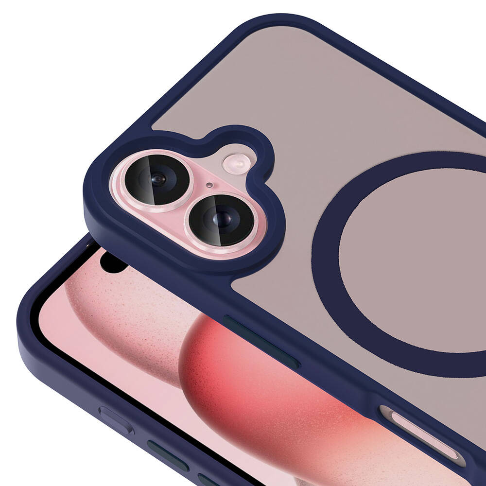 Apple iPhone 16 Plus Uyumlu Kılıf Magsafe Şarj Özellikli Mat Arka Yüzey Zore Sio Kapak - 17