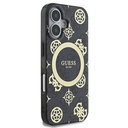 Apple iPhone 16 Plus Uyumlu Kılıf Guess Orjinal Lisanslı Magsafe Şarj Özellikli 4G Desenli IML Yazı Logolu Peony Kapak - 18