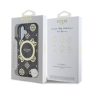 Apple iPhone 16 Plus Uyumlu Kılıf Guess Orjinal Lisanslı Magsafe Şarj Özellikli 4G Desenli IML Yazı Logolu Peony Kapak - 22