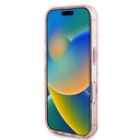 Apple iPhone 16 Uyumlu Kılıf Guess Orjinal Lisanslı Magsafe Şarj Özellikli 4G Desenli IML Yazı Logolu Peony Kapak - 4