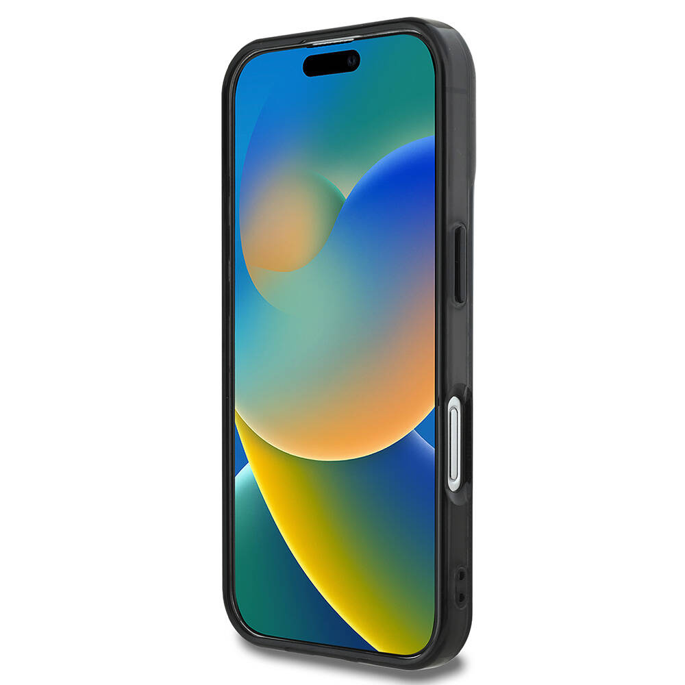 Apple iPhone 16 Uyumlu Kılıf Guess Orjinal Lisanslı Magsafe Şarj Özellikli 4G Desenli IML Yazı Logolu Peony Kapak - 19