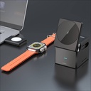 Wiwu Wi-W030 Small Square Küp Tasarımlı Telefon & Akıllı Saat & Kulaklık İçin 15W 3in1 Kablosuz Şarj Standı - 10