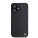 Apple iPhone 16 Uyumlu Kılıf Mercedes Benz Orjinal Lisanslı Magsafe Şarj Özellikli 3D Metal Logolu Wood Imitation Deri Kapak - 2