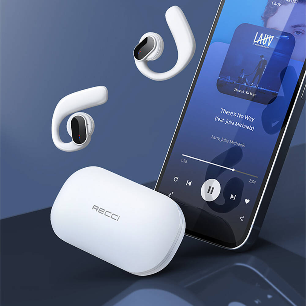 Recci REP-W60 Angel Serisi Dijital LED Göstergeli Hi-Fi Ses Kaliteli TWS Kulak İçi Bluetooth v.5.3 Kulaklık - 9