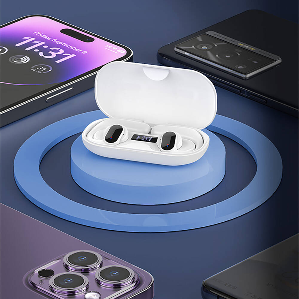 Recci REP-W60 Angel Serisi Dijital LED Göstergeli Hi-Fi Ses Kaliteli TWS Kulak İçi Bluetooth v.5.3 Kulaklık - 11