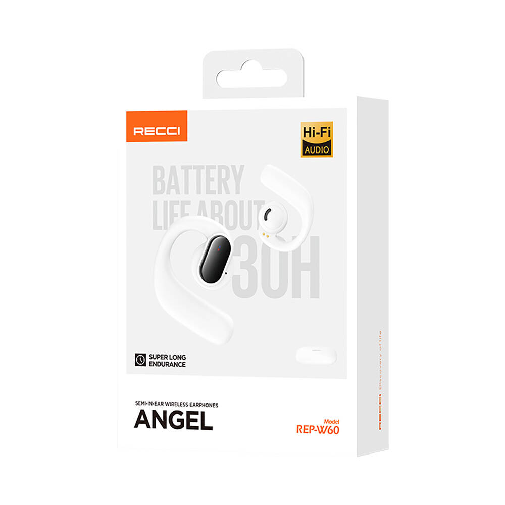 Recci REP-W60 Angel Serisi Dijital LED Göstergeli Hi-Fi Ses Kaliteli TWS Kulak İçi Bluetooth v.5.3 Kulaklık - 13