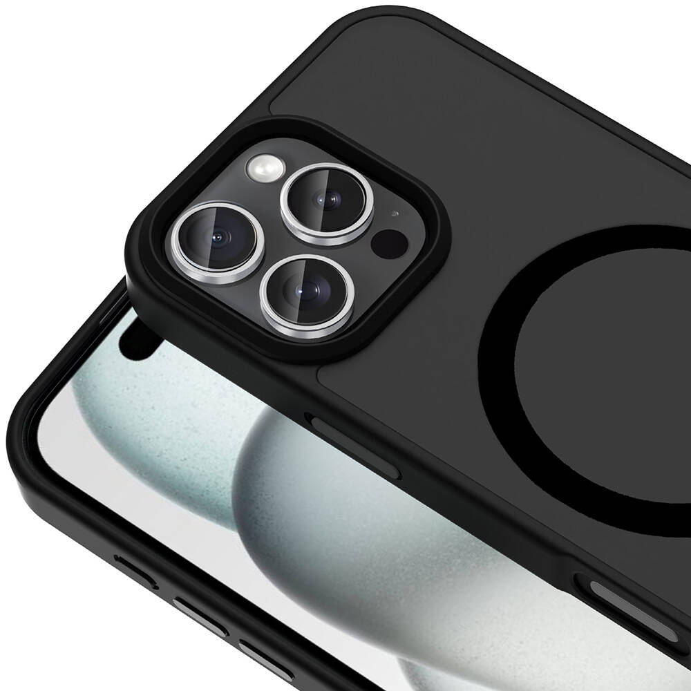 Apple iPhone 16 Pro Uyumlu Kılıf Magsafe Şarj Özellikli Mat Arka Yüzey Zore Sio Kapak - 7