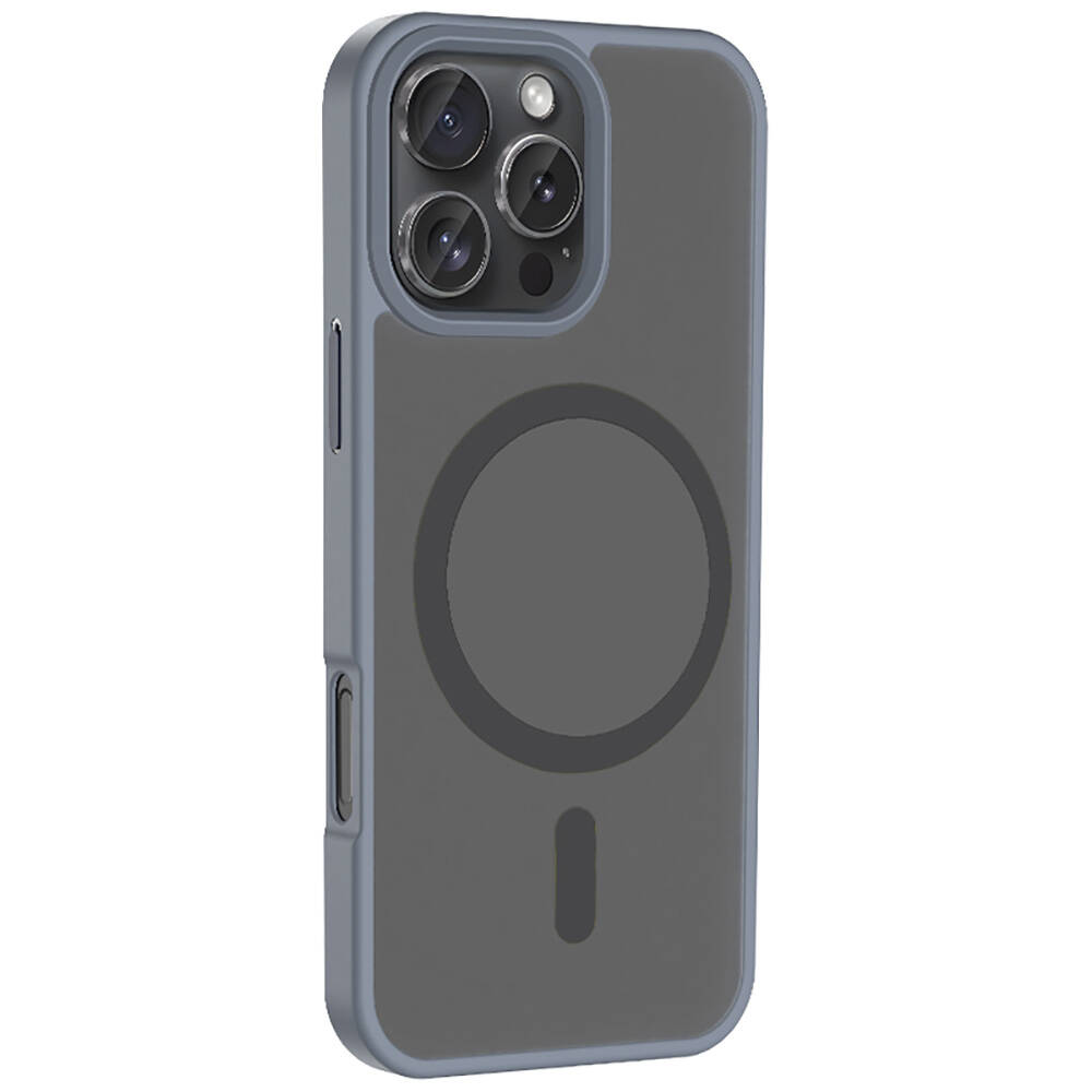 Apple iPhone 16 Pro Uyumlu Kılıf Magsafe Şarj Özellikli Mat Arka Yüzey Zore Sio Kapak - 9