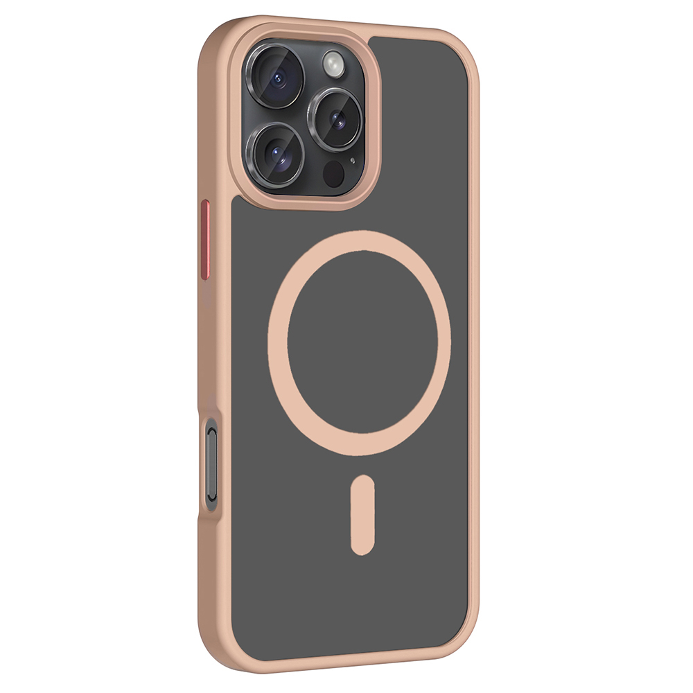 Apple iPhone 16 Pro Uyumlu Kılıf Magsafe Şarj Özellikli Mat Arka Yüzey Zore Sio Kapak - 15