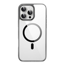 Apple iPhone 16 Pro Uyumlu Kılıf Wiwu MCC-101 iShield Pro Serisi Magsafe Şarj Özellikli Crystal Sert PC Kapak - 1