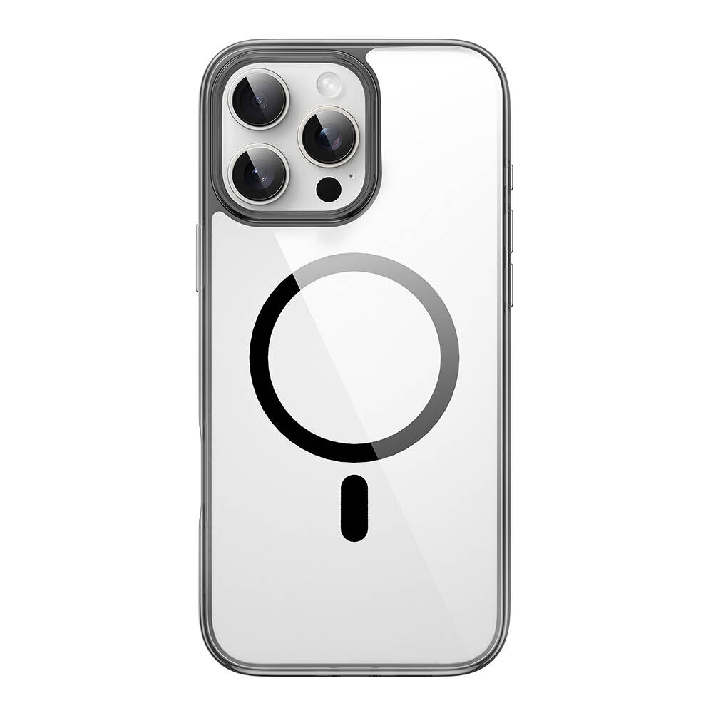 Apple iPhone 16 Pro Max Uyumlu Kılıf Wiwu MCC-101 iShield Pro Serisi Magsafe Şarj Özellikli Crystal Sert PC Kapak - 1
