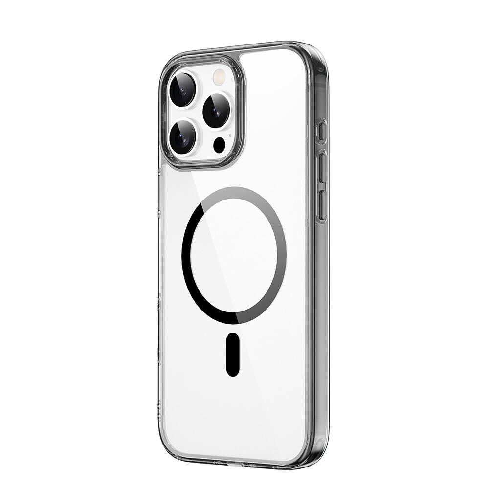 Apple iPhone 16 Pro Max Uyumlu Kılıf Wiwu MCC-101 iShield Pro Serisi Magsafe Şarj Özellikli Crystal Sert PC Kapak - 2