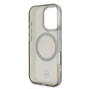 Apple iPhone 16 Pro Uyumlu Kılıf Mercedes Benz Orjinal Lisanslı Magsafe Şarj Özellikli Saydam Yüzey Silver Ring Kapak - 6