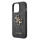 Apple iPhone 13 Pro Max Uyumlu Kılıf Guess Orjinal Lisanslı PU Deri 4G Desenli Metal Büyük 4G ve Yazı Logolu Kapak - 12