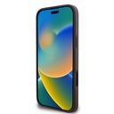 Apple iPhone 16 Pro Uyumlu Kılıf Guess Orjinal Lisanslı PU Deri 4G Desenli Metal Büyük 4G ve Yazı Logolu Kapak - 11