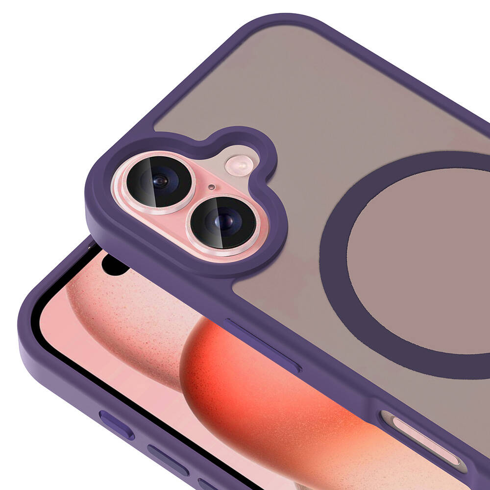 Apple iPhone 16 Uyumlu Kılıf Magsafe Şarj Özellikli Mat Arka Yüzey Zore Sio Kapak - 12