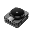 Wiwu Wi-W028 Qi2 Şarj Teknolojili Katlanabilir LED Işık Göstergeli 3in1 Kablosuz Şarj Standı - 2