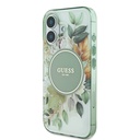 Apple iPhone 16 Uyumlu Guess Orjinal Lisanslı Magsafe Şarj Özellikli IML Baskılı Yazı Logolu Flower Tonal Circle Kapak - 1