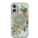 Apple iPhone 16 Uyumlu Guess Orjinal Lisanslı Magsafe Şarj Özellikli IML Baskılı Yazı Logolu Flower Tonal Circle Kapak - 2