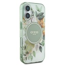 Apple iPhone 16 Uyumlu Guess Orjinal Lisanslı Magsafe Şarj Özellikli IML Baskılı Yazı Logolu Flower Tonal Circle Kapak - 3