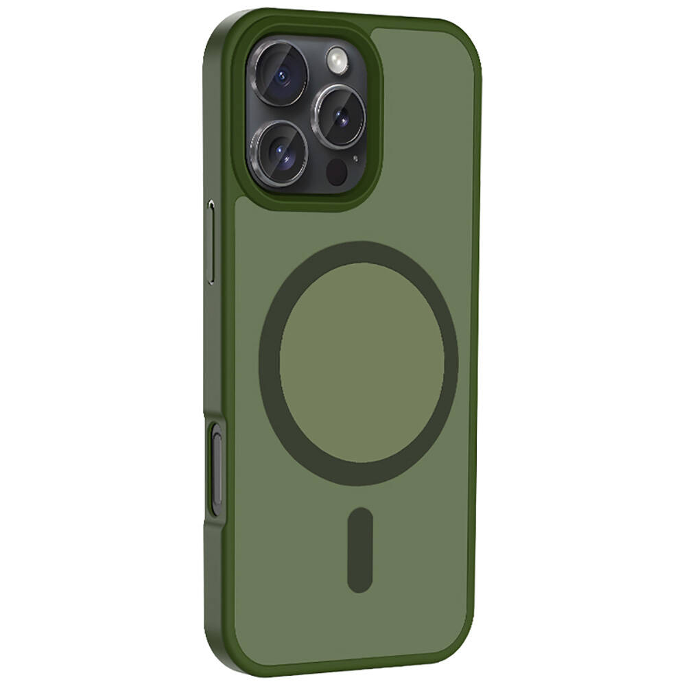 Apple iPhone 16 Pro Max Uyumlu Kılıf Magsafe Şarj Özellikli Mat Arka Yüzey Zore Sio Kapak - 8