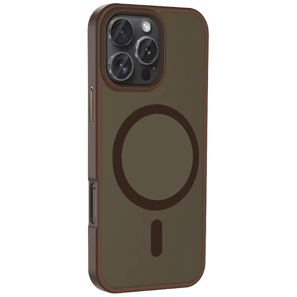 Apple iPhone 16 Pro Max Uyumlu Kılıf Magsafe Şarj Özellikli Mat Arka Yüzey Zore Sio Kapak - 12