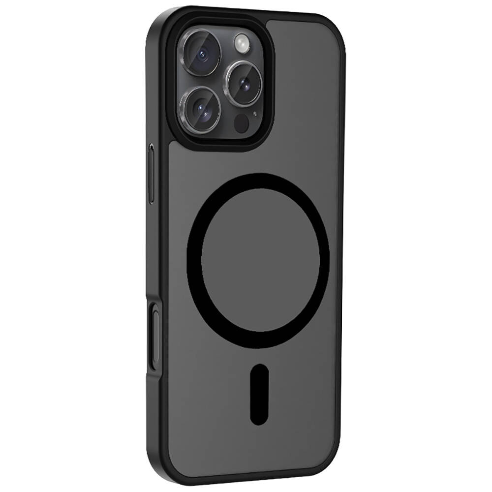 Apple iPhone 16 Pro Max Uyumlu Kılıf Magsafe Şarj Özellikli Mat Arka Yüzey Zore Sio Kapak - 13