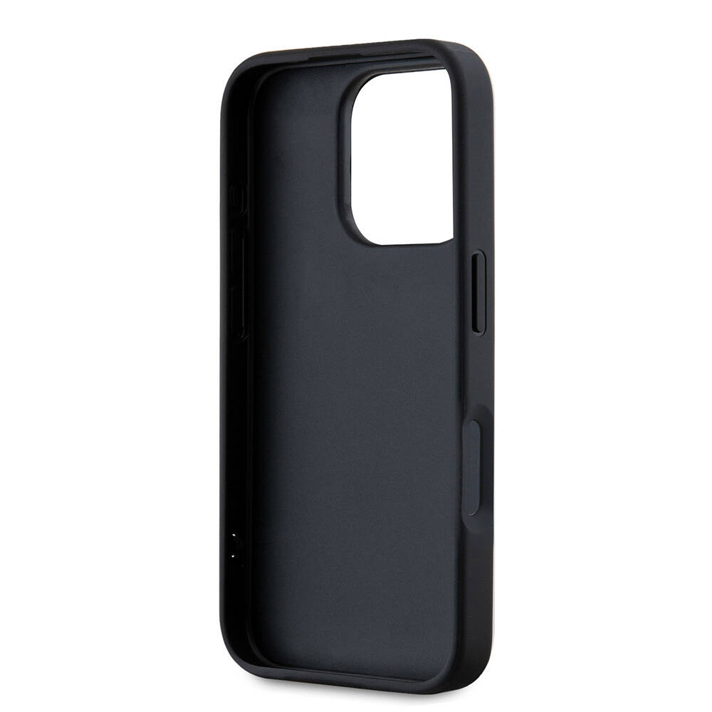 Apple iPhone 16 Pro Max Uyumlu Kılıf Karl Lagerfeld Orjinal Lisanslı Askılı Saffiano Athleisure Şerit Çizgili Kapak - 5