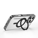 Apple iPhone 16 Pro Uyumlu Kılıf Wiwu MCC-201 iShield Ultra Serisi Magsafe Şarj Özellikli Standlı Crystal Sert PC Kapak - 3