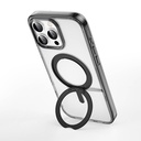 Apple iPhone 16 Pro Uyumlu Kılıf Wiwu MCC-201 iShield Ultra Serisi Magsafe Şarj Özellikli Standlı Crystal Sert PC Kapak - 4