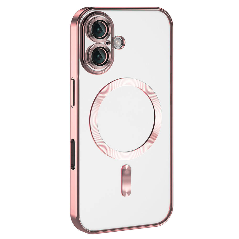 Apple iPhone 16 Uyumlu Kılıf Kamera Korumalı Magsafe Wireless Şarj Özellikli Zore Demre Kapak - 13