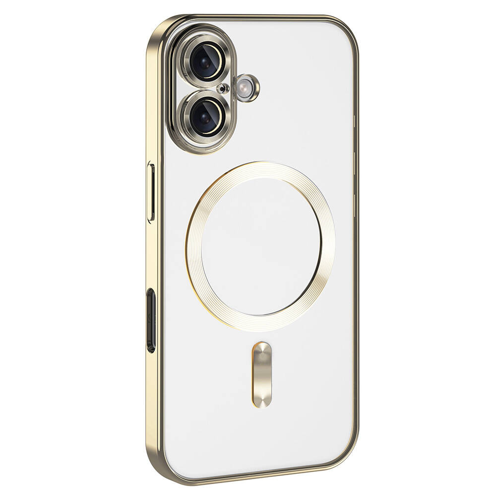 Apple iPhone 16 Uyumlu Kılıf Kamera Korumalı Magsafe Wireless Şarj Özellikli Zore Demre Kapak - 17