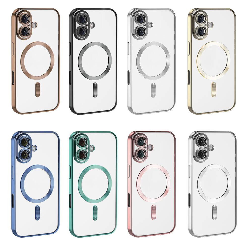 Apple iPhone 16 Plus Uyumlu Kılıf Kamera Korumalı Magsafe Wireless Şarj Özellikli Zore Demre Kapak - 1