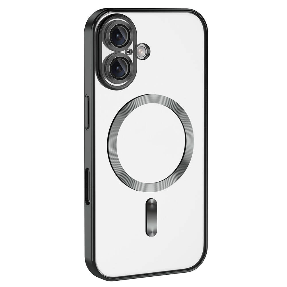 Apple iPhone 16 Plus Uyumlu Kılıf Kamera Korumalı Magsafe Wireless Şarj Özellikli Zore Demre Kapak - 3