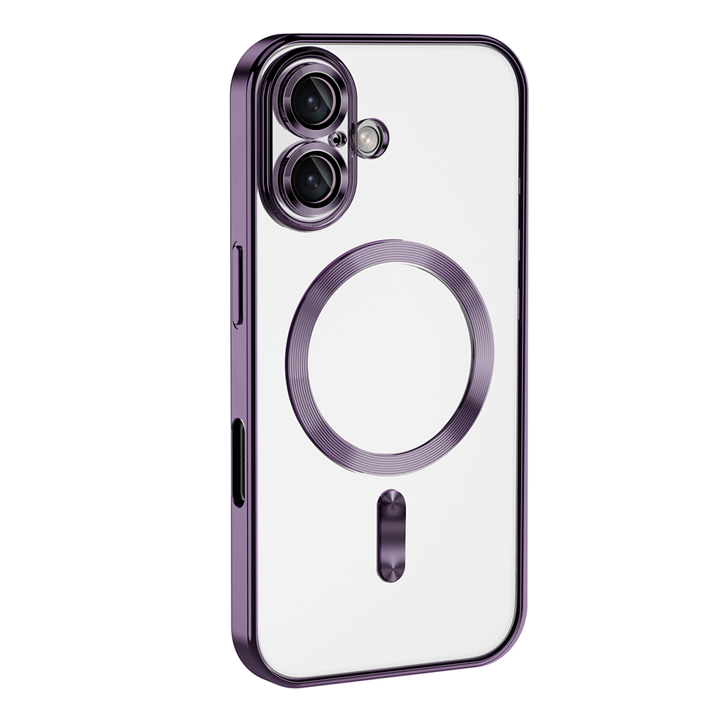 Apple iPhone 16 Plus Uyumlu Kılıf Kamera Korumalı M-safe Wireless Şarj Özellikli Zore Demre Kapak - 9