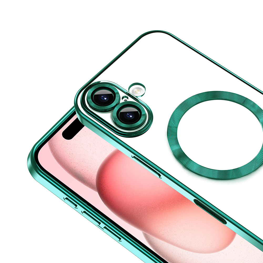 Apple iPhone 16 Plus Uyumlu Kılıf Kamera Korumalı M-safe Wireless Şarj Özellikli Zore Demre Kapak - 22