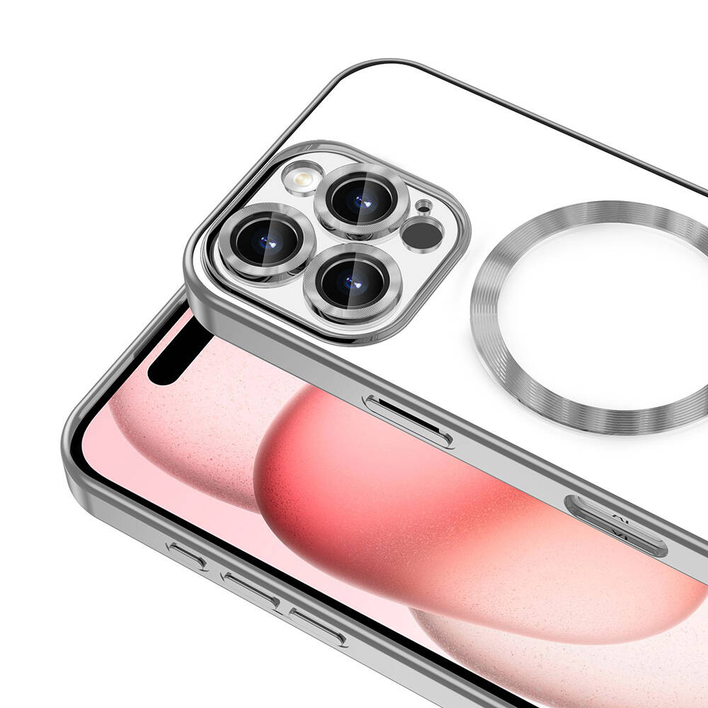 Apple iPhone 16 Pro Uyumlu Kılıf Kamera Korumalı Magsafe Wireless Şarj Özellikli Zore Demre Kapak - 3