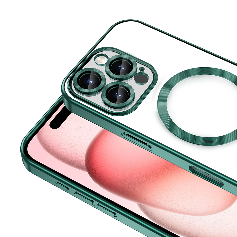 Apple iPhone 16 Pro Uyumlu Kılıf Kamera Korumalı Magsafe Wireless Şarj Özellikli Zore Demre Kapak - 4