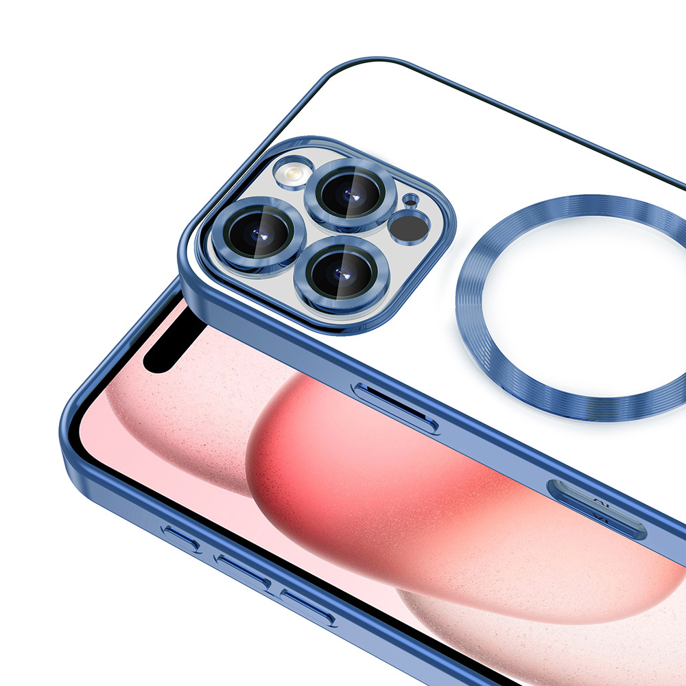 Apple iPhone 16 Pro Uyumlu Kılıf Kamera Korumalı Magsafe Wireless Şarj Özellikli Zore Demre Kapak - 6