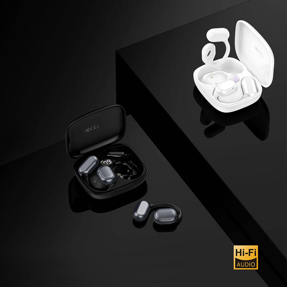 Recci REP-W76 OWS Wireless Hi-Fi Ses Kaliteli Dijital Led Göstergeli Bluetooth v.5.3 Elegant Serisi Kulak İçi Kulaklık - 10