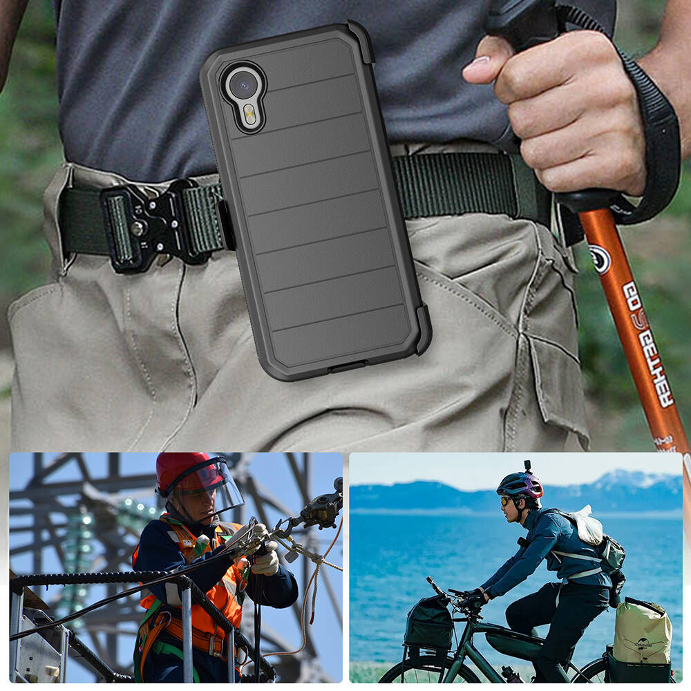 Galaxy XCover7 Pro Kılıf Zore Double Clip Kapak - 5