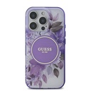 Apple iPhone 16 Pro Uyumlu Kılıf Guess Orjinal Lisanslı Magsafe Şarj Özellikli Flower Tonal Circle Kapak - 2