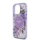 Apple iPhone 16 Pro Uyumlu Kılıf Guess Orjinal Lisanslı Magsafe Şarj Özellikli Flower Tonal Circle Kapak - 5