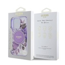 Apple iPhone 16 Pro Uyumlu Kılıf Guess Orjinal Lisanslı Magsafe Şarj Özellikli Flower Tonal Circle Kapak - 7