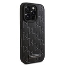 Apple iPhone 16 Pro Max Uyumlu Kılıf Karl Lagerfeld Orjinal Lisanslı Magsafe Şarj Özellikli KL Yazılı Hot Stamp Kapak - 3