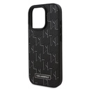 Apple iPhone 16 Pro Max Uyumlu Kılıf Karl Lagerfeld Orjinal Lisanslı Magsafe Şarj Özellikli KL Yazılı Hot Stamp Kapak - 5