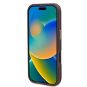 Apple iPhone 16 Pro Max Uyumlu Kılıf Guess Orjinal Lisanslı Magsafe Şarj Özellikli 4G Desenli PU Metal Plaka Klasik Logolu Kapak - 4