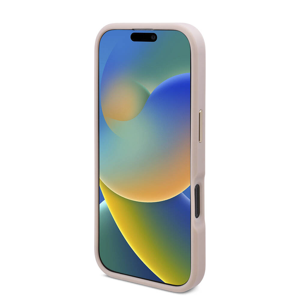 Apple iPhone 16 Pro Max Uyumlu Kılıf Guess Orjinal Lisanslı Magsafe Şarj Özellikli 4G Desenli PU Metal Plaka Klasik Logolu Kapak - 4