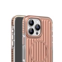 Apple iPhone 16 Pro Uyumlu Kılıf Magsafe Şarj Özellikli Oyuklu Tasarım Mutural Bumpy Clear Kapak - 1