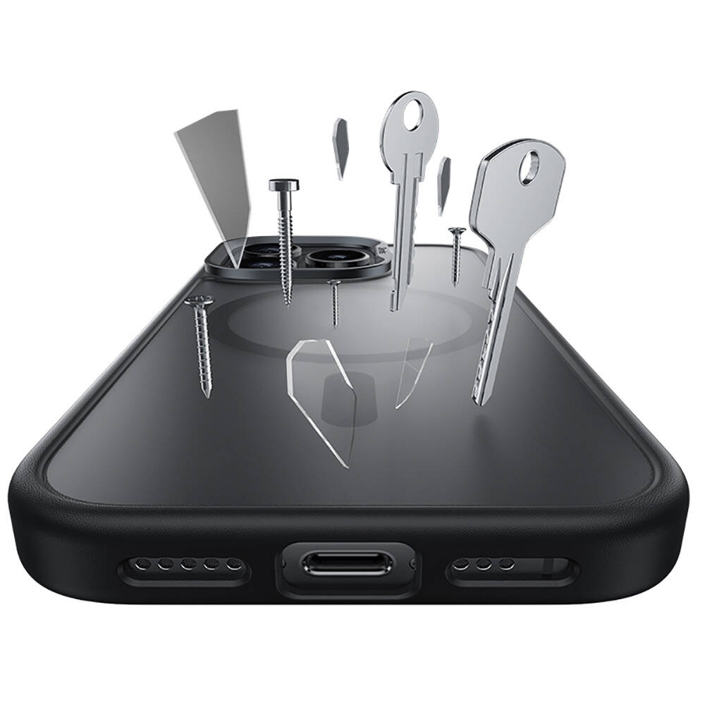 Apple iPhone 16 Pro Uyumlu Kılıf Magsafe Şarj Özellikli Benks Mist Protective Kapak - 1